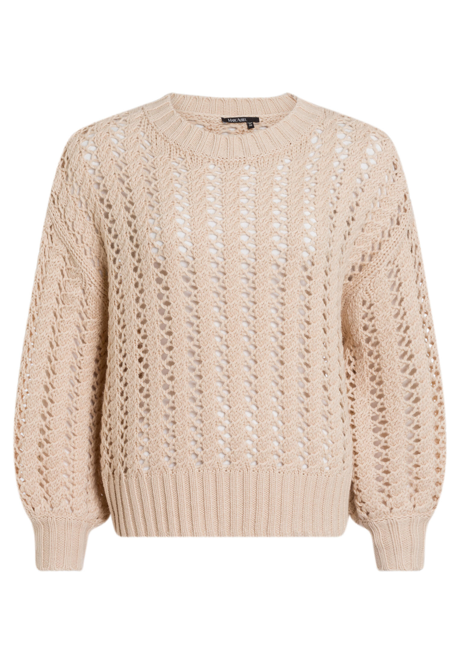 Marc Aurel - Pullover mit offener Struktur light beige - Gr. - 34 von Marc Aurel
