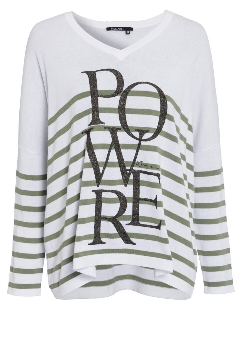 Marc Aurel - Pullover white varied - Gr. - M von Marc Aurel