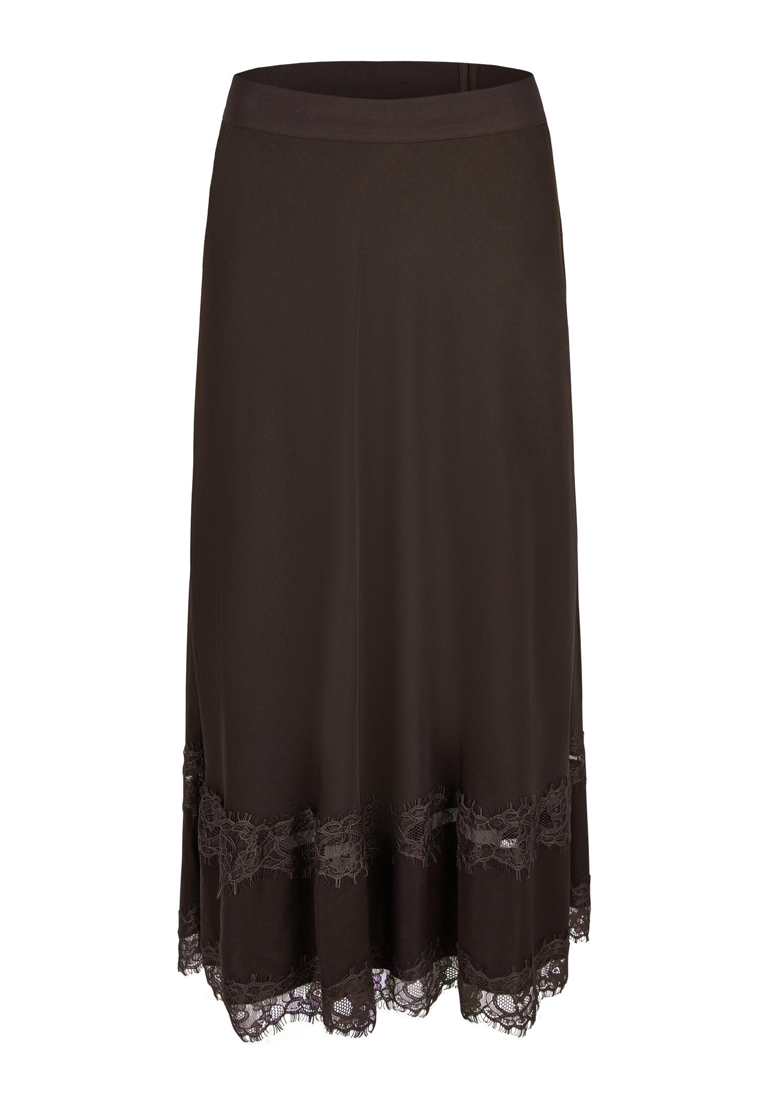 Marc Aurel - Rock mit Spitzenbesatz espresso - Gr. - 40 von Marc Aurel