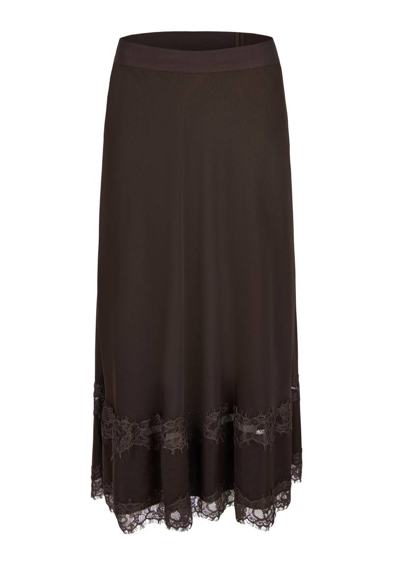 Marc Aurel - Rock mit Spitzenbesatz espresso - Gr. - 40 von Marc Aurel