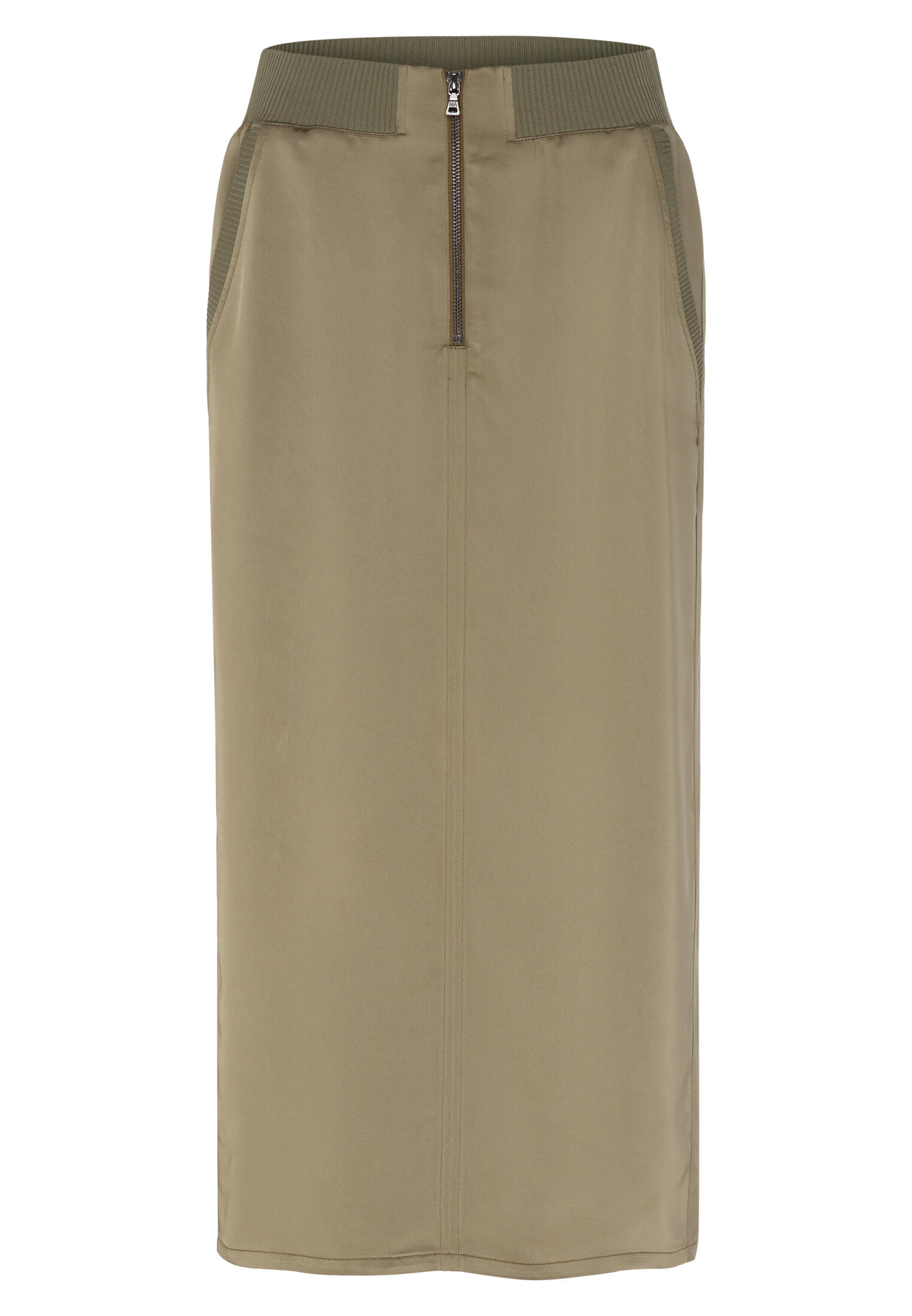 Marc Aurel - Rock mit Strickbündchen khaki - Gr. - 38 von Marc Aurel