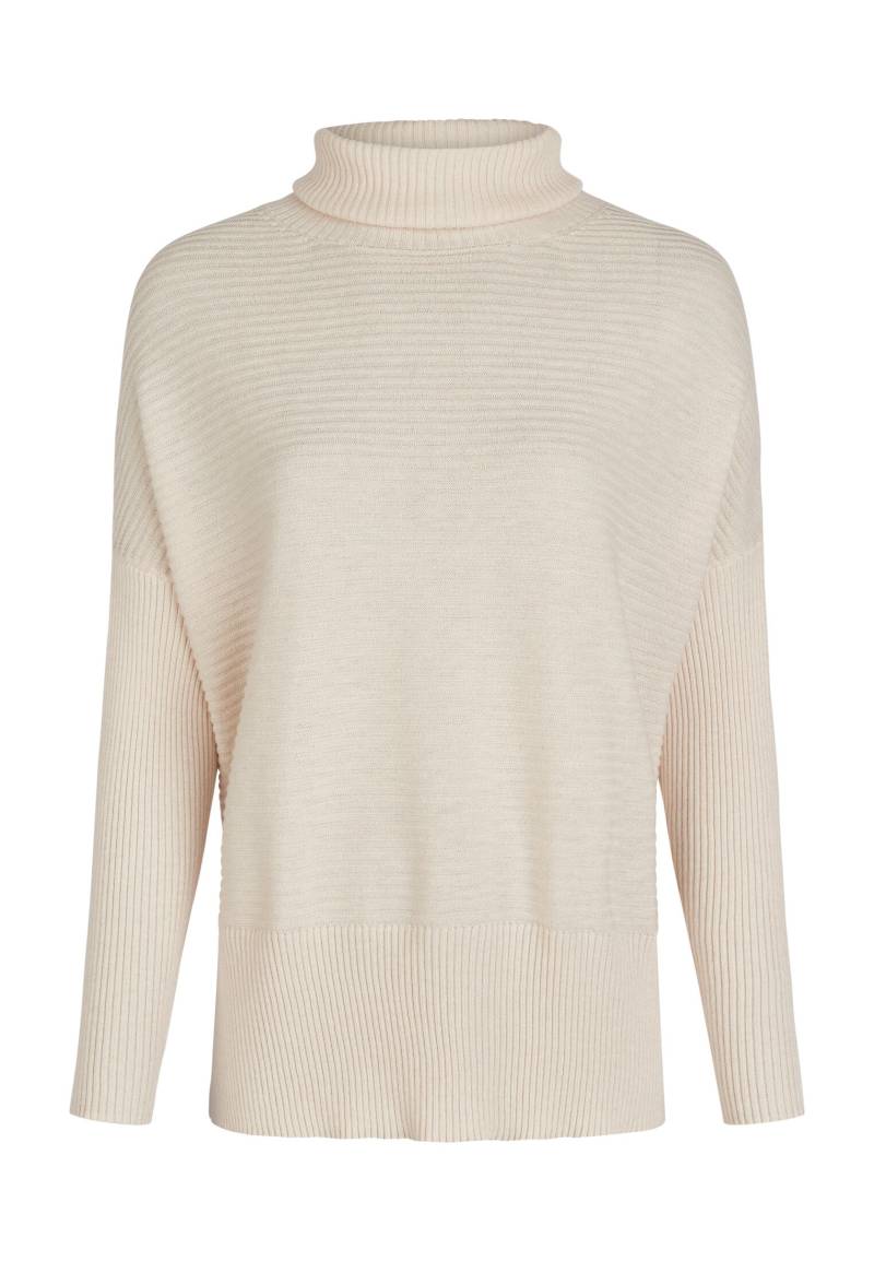 Marc Aurel - Rollkragenpullover mit Rippendetails light sand - Gr. - 34 von Marc Aurel