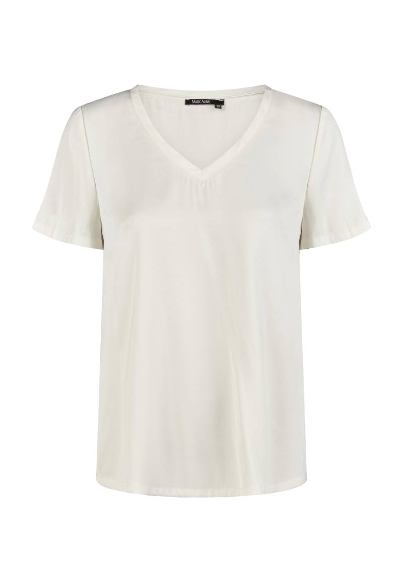 Marc Aurel - Satin-Top mit V-Ausschnitt - Gr. - 36 von Marc Aurel