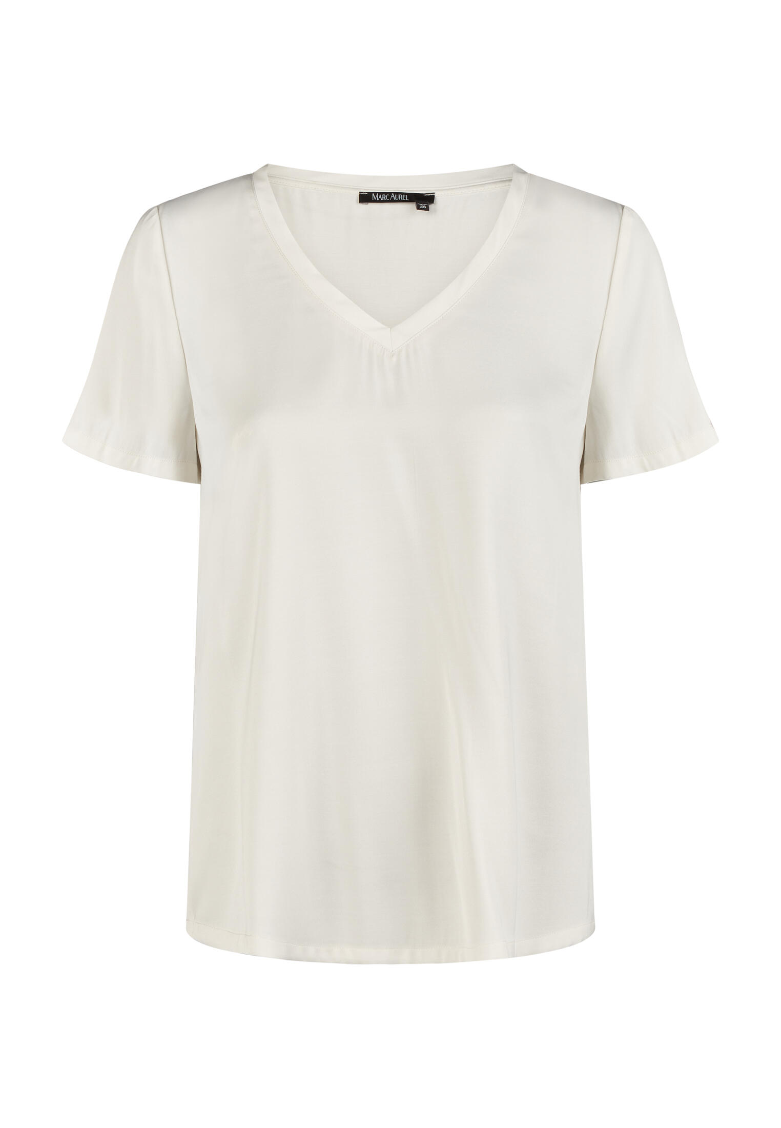 Marc Aurel - Satin-Top mit V-Ausschnitt - Gr. - 44 von Marc Aurel