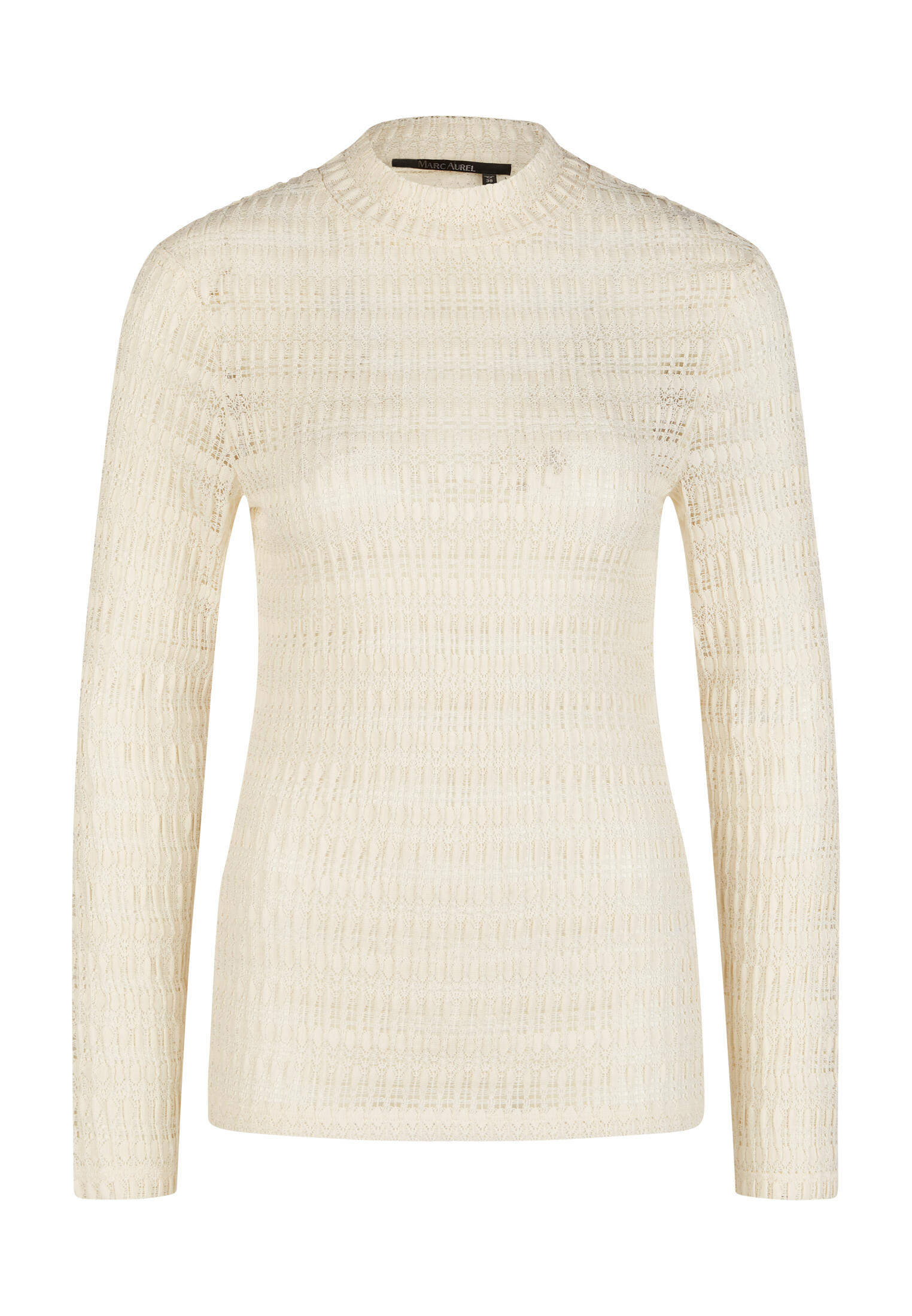 Marc Aurel - Shirt aus Jersey Spitze milk - Gr. - 44 von Marc Aurel