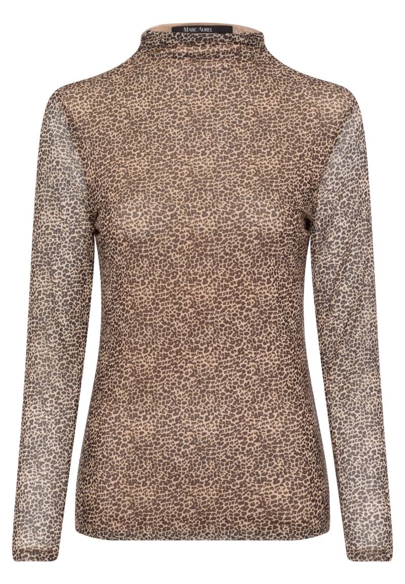 Marc Aurel - Shirt mit Minimal Leo-Print beige - Gr. - 34 von Marc Aurel