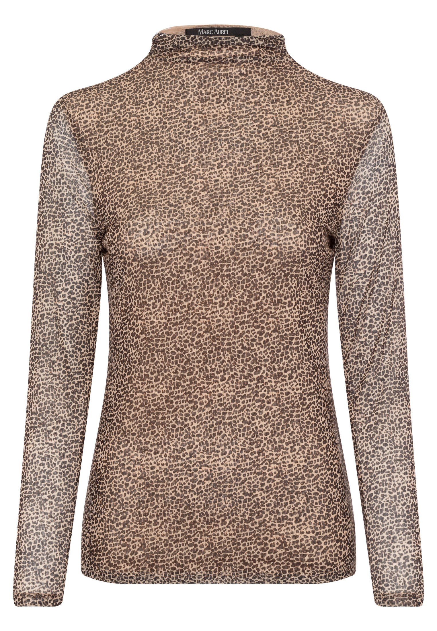 Marc Aurel - Shirt mit Minimal Leo-Print beige - Gr. - 36 von Marc Aurel