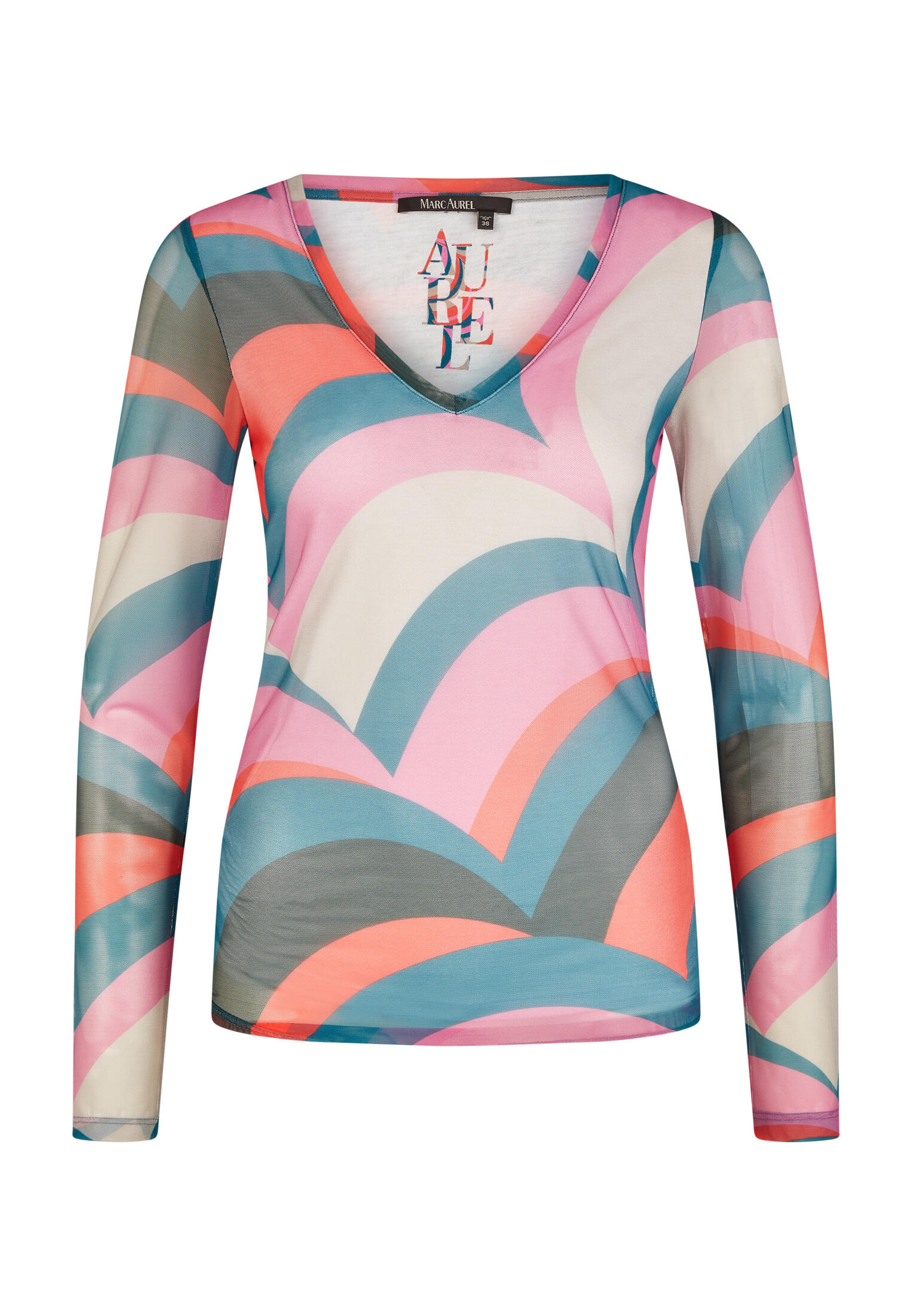 Marc Aurel - Shirt mit Multicolorprint blush varied - Gr. - 36 von Marc Aurel
