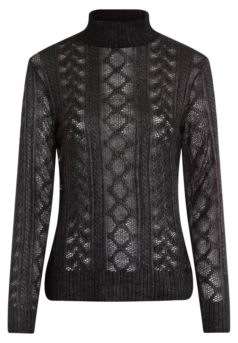 Marc Aurel - Shirt mit Zopfmuster charcoal - Gr. - 38 von Marc Aurel