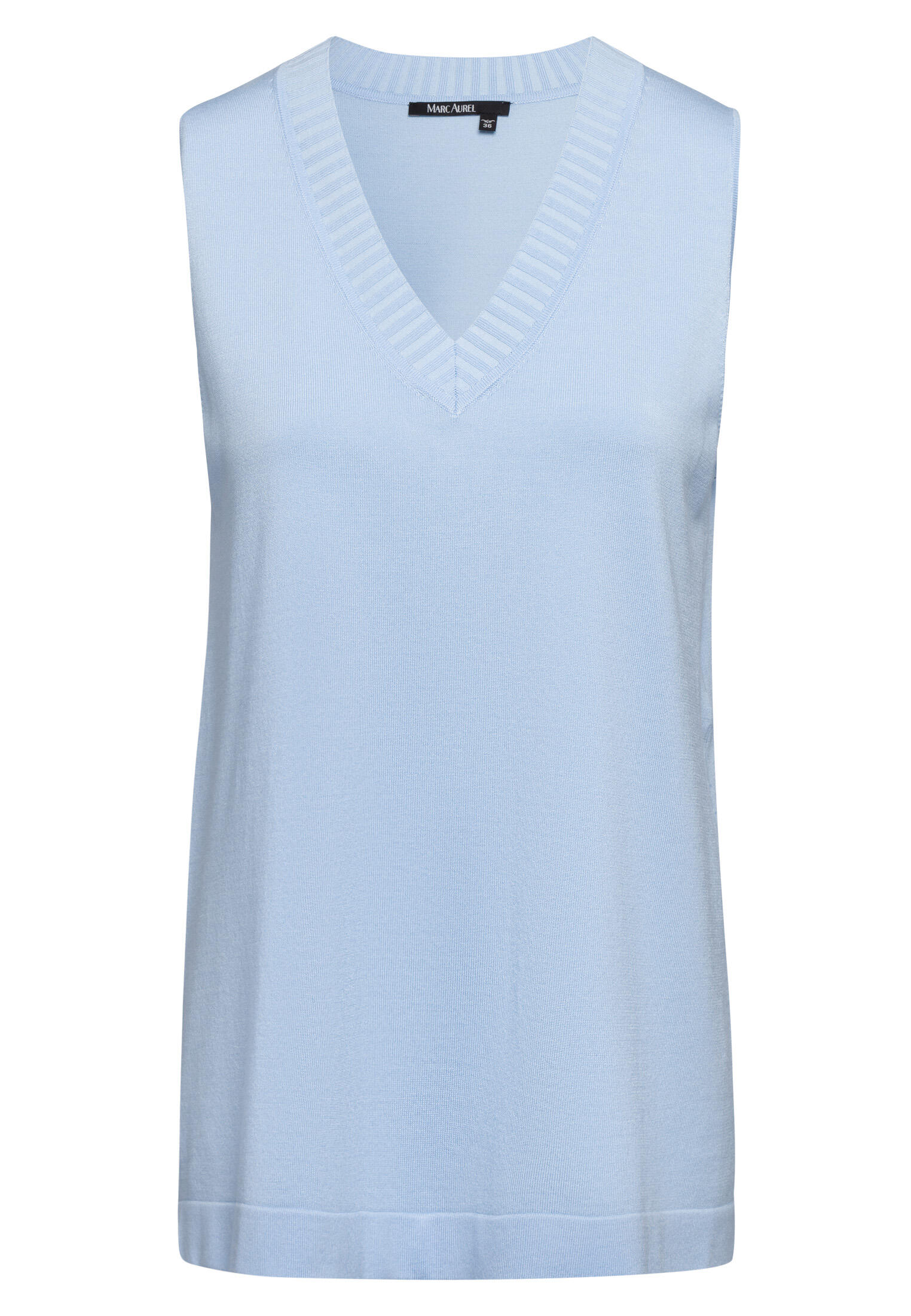 Marc Aurel - Strick-Top aus elastischem Viskose-Mix sky - Gr. - 36 von Marc Aurel