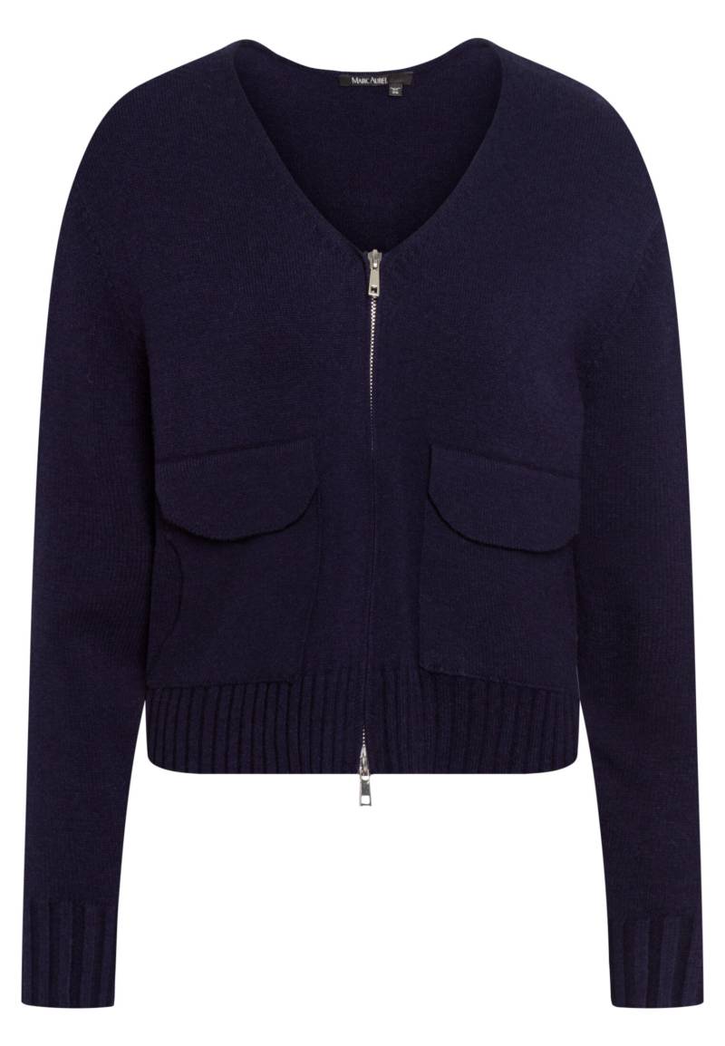 Marc Aurel - Strickjacke mit Reißverschluß navy - Gr. - 44 von Marc Aurel