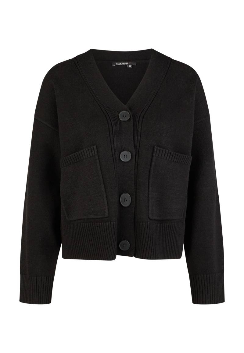 Marc Aurel - Strickjacke mit aufgesetzten Taschen black - Gr. - 36 von Marc Aurel
