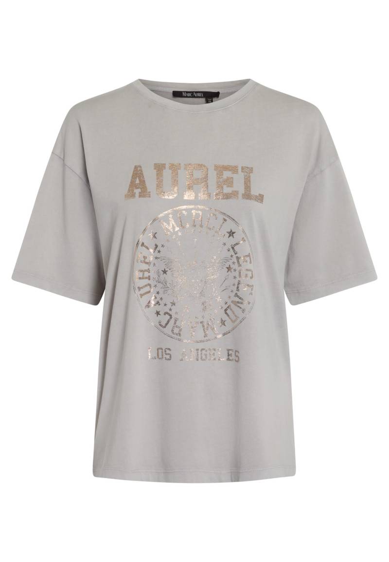 Marc Aurel - T-Shirt mit Folienprint light grey varied - Gr. - 34 von Marc Aurel