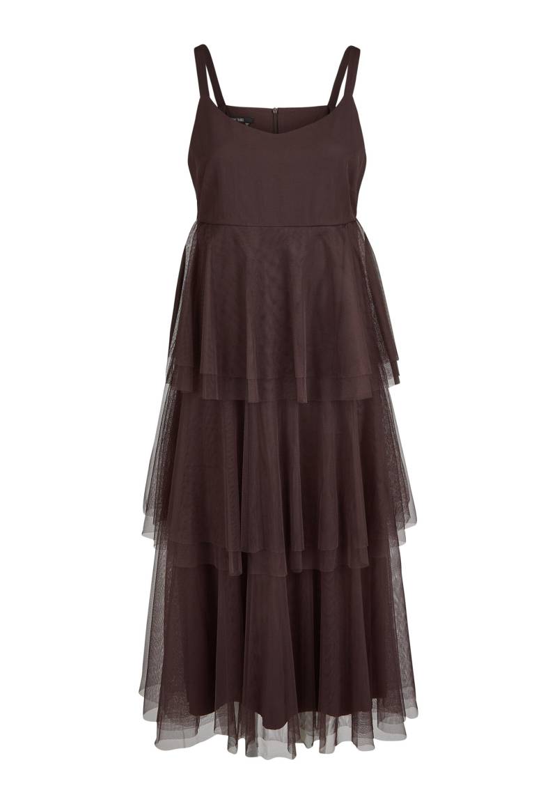 Marc Aurel - T�llkleid mit Stufenvolants espresso - Gr. - 40 von Marc Aurel