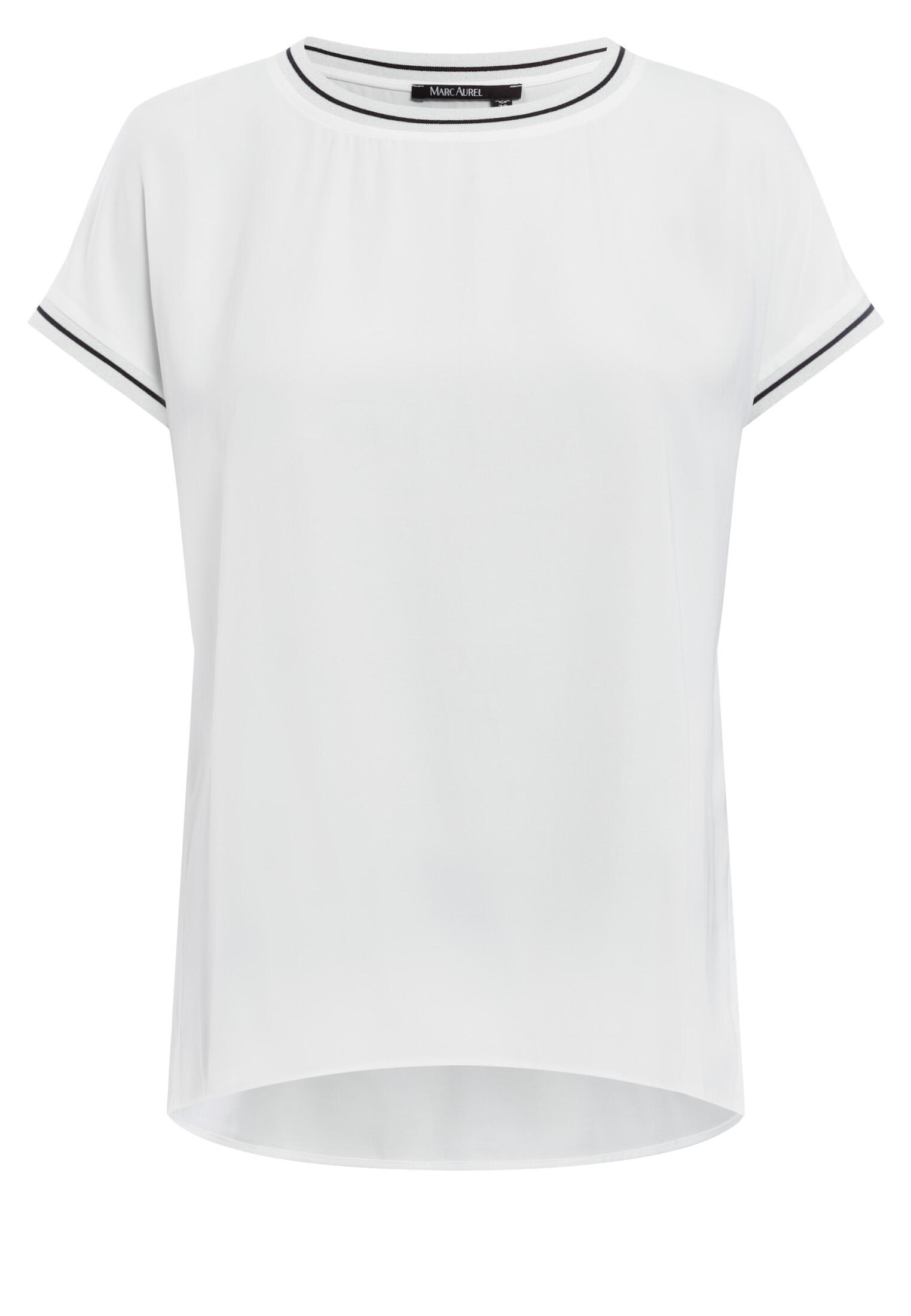 Marc Aurel - Top aus Satin off white varied - Gr. - 40 von Marc Aurel
