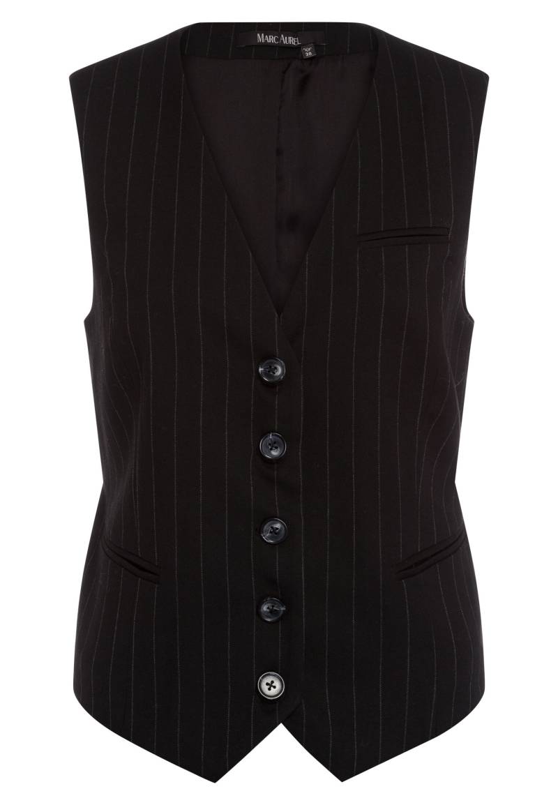 Marc Aurel - Weste mit Nadelstreifenmuster black varied - Gr. - 40 von Marc Aurel