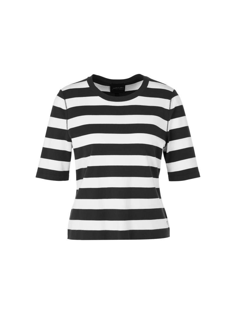 Marc Cain Additions - Femininer Sweater Rethink Together white and black - Gr. - 40 von Marc Cain Additions
