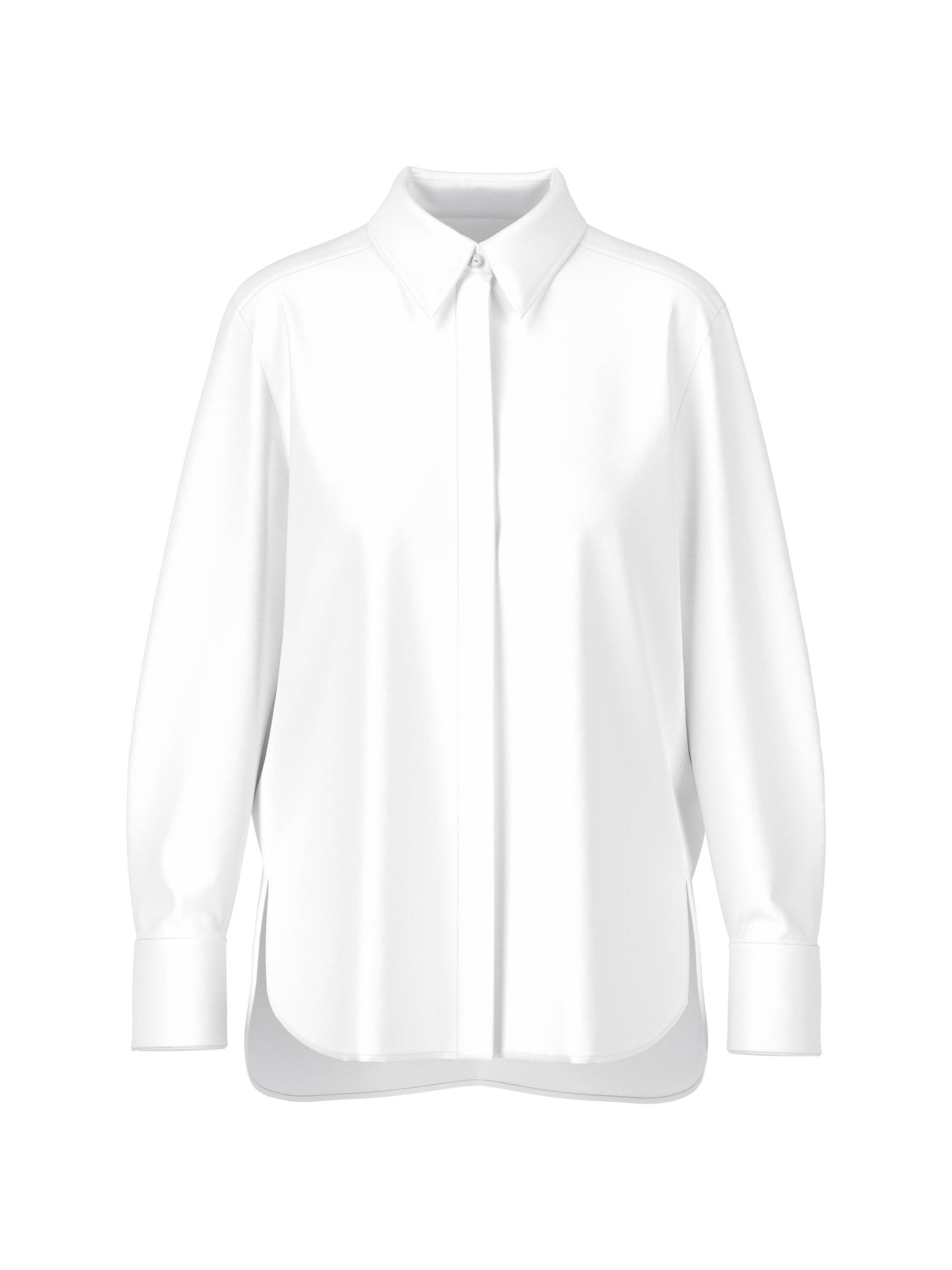 Marc Cain Additions - Hemdbluse im Baumwollstretch white - Gr. - 42 von Marc Cain Additions