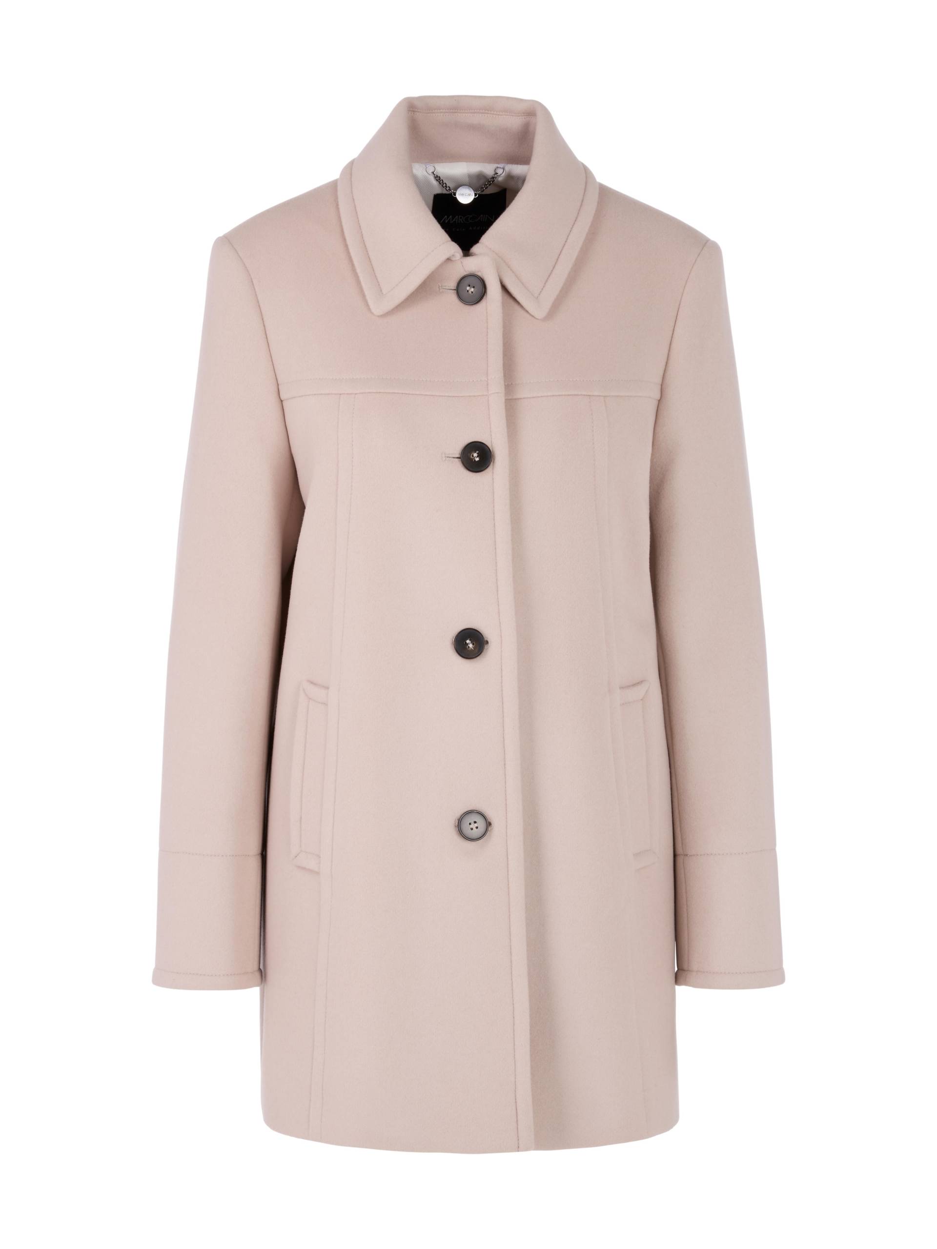 Marc Cain Additions - Jacke aus Schurwolle mit Kaschmir warm stone - Gr. - 44 von Marc Cain Additions