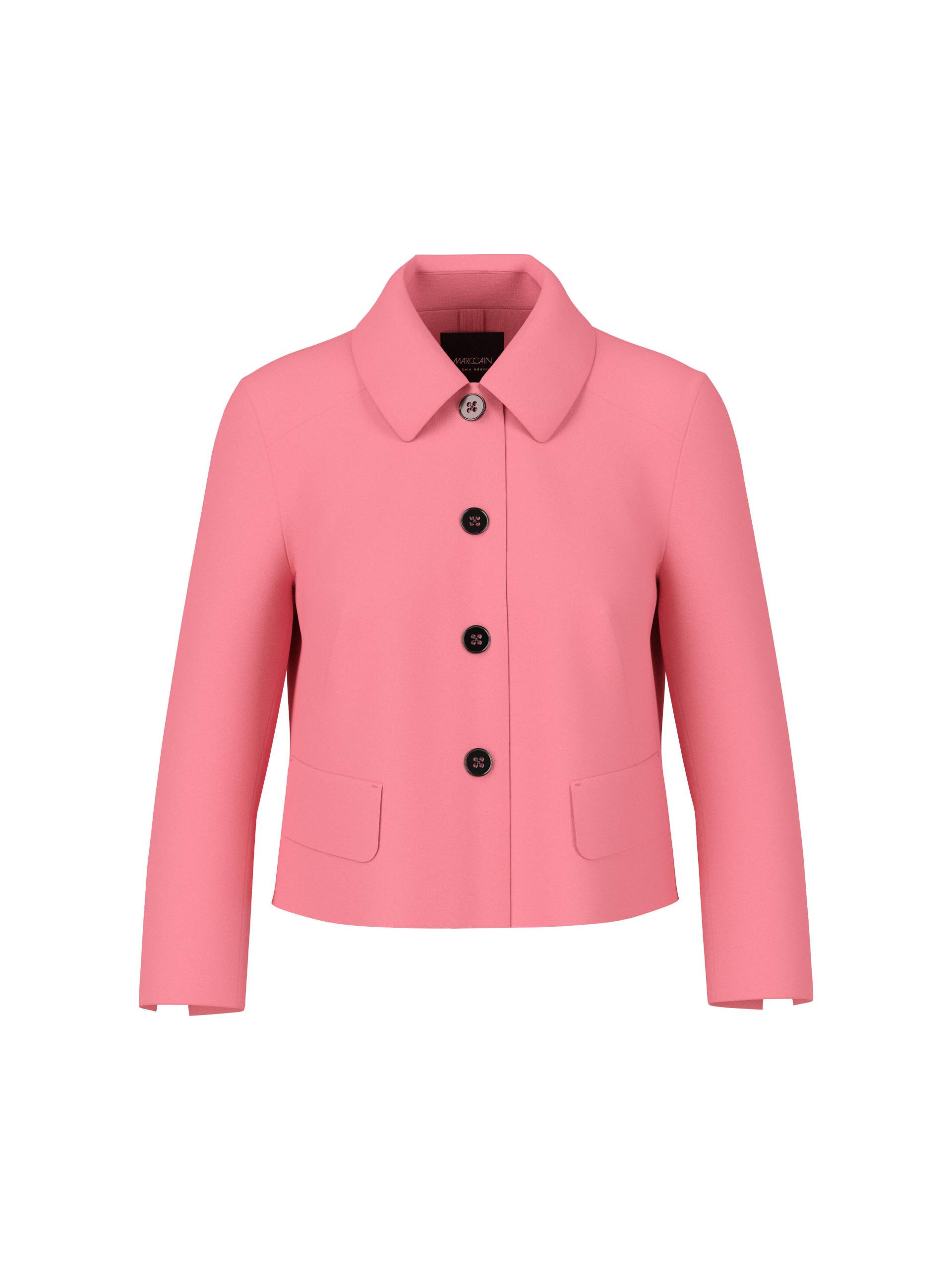 Marc Cain Additions - Kurze Jacke mit Kentkragen bright candy pink - Gr. - 36 von Marc Cain Additions