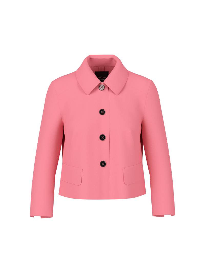 Marc Cain Additions - Kurze Jacke mit Kentkragen bright candy pink - Gr. - 36 von Marc Cain Additions