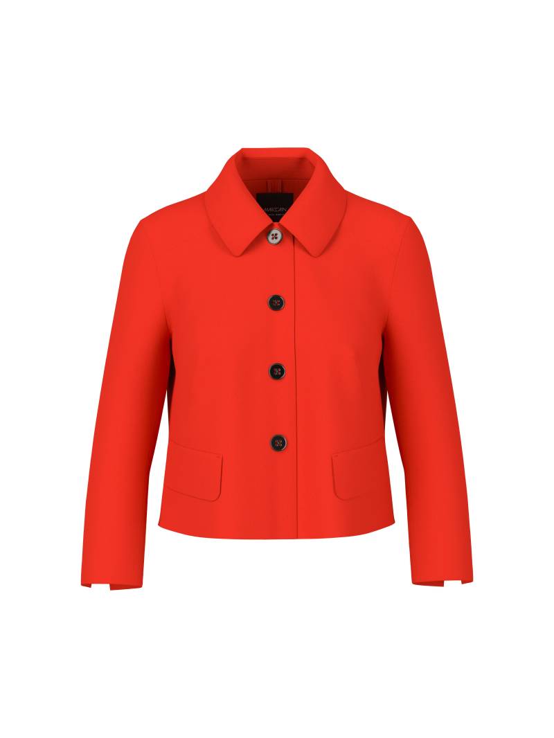 Marc Cain Additions - Kurze Jacke mit Kentkragen flame red - Gr. - 36 von Marc Cain Additions