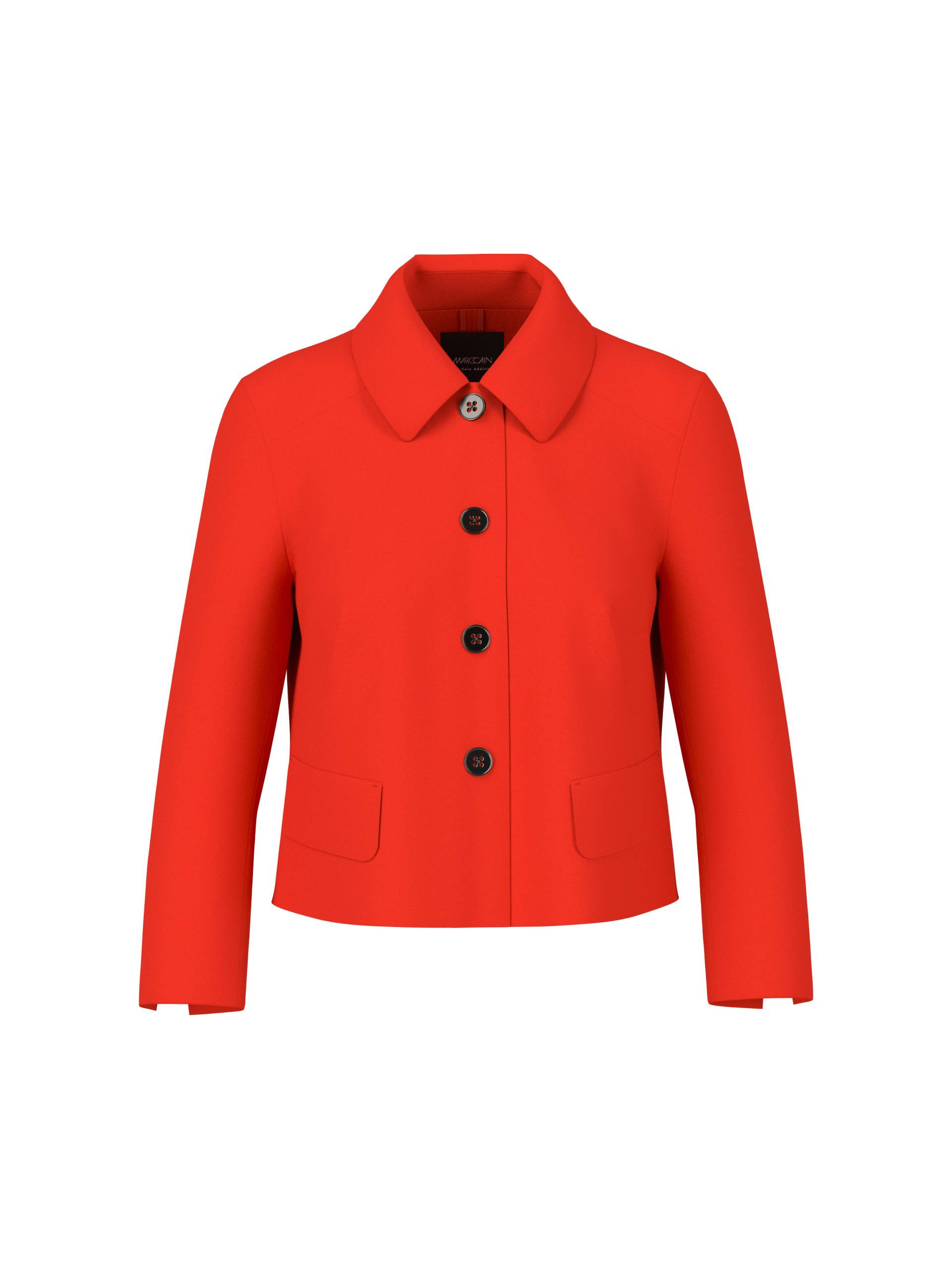 Marc Cain Additions - Kurze Jacke mit Kentkragen flame red - Gr. - 42 von Marc Cain Additions