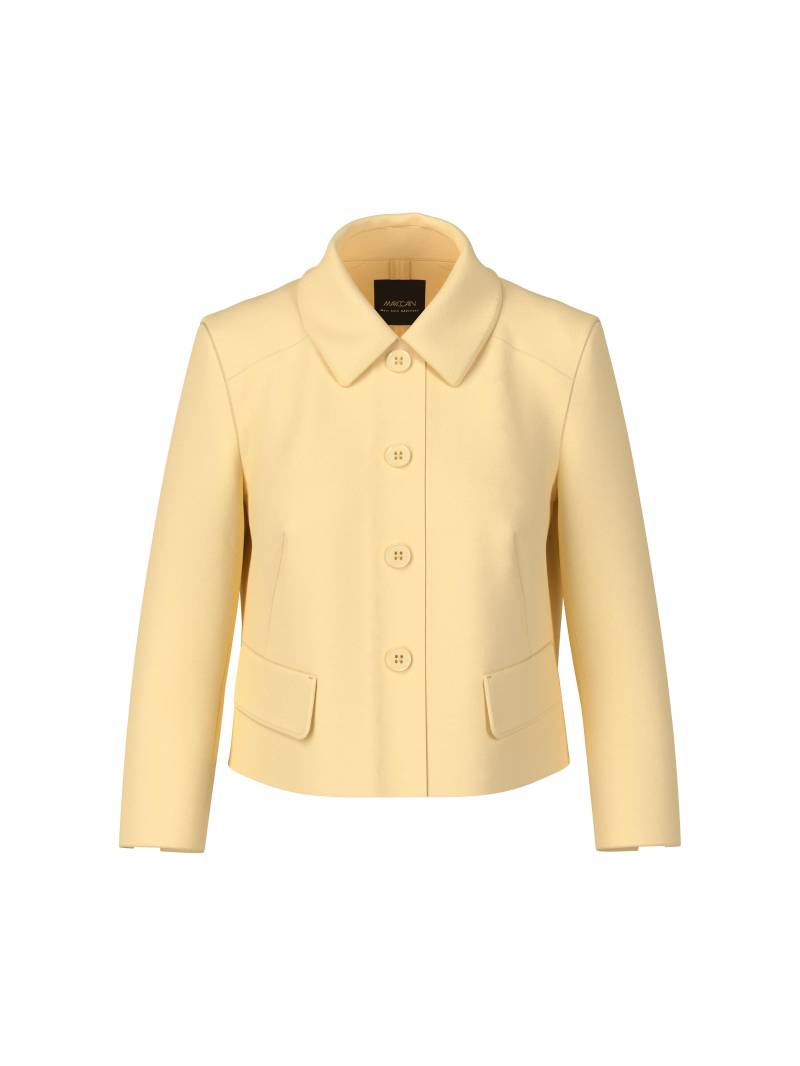 Marc Cain Additions - Kurze Jacke mit Kentkragen flan - Gr. - 36 von Marc Cain Additions