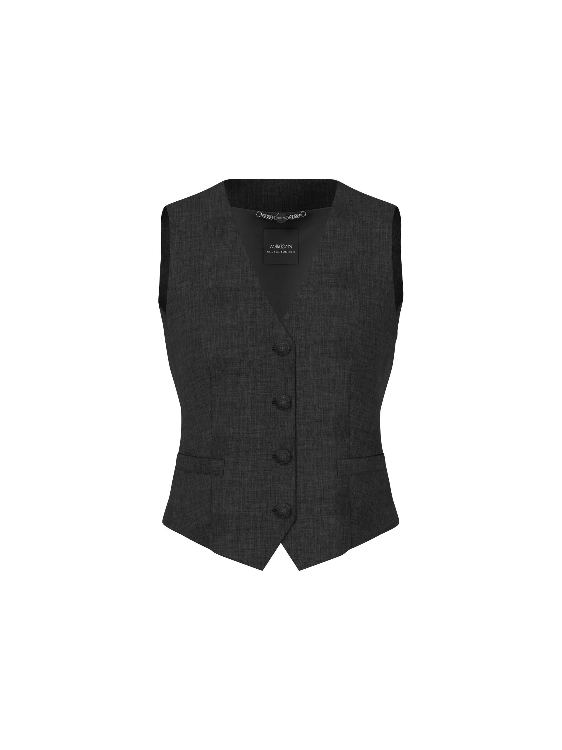 Marc Cain Additions - Kurze Jacke mit Kentkragen flan - Gr. - 46 von Marc Cain Additions