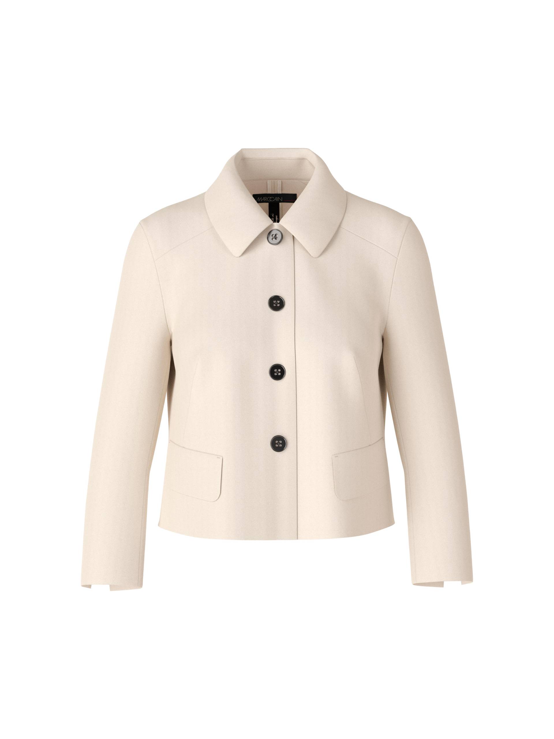 Marc Cain Additions - Kurzjacke mit Ärmelschlitzen smoke - Gr. - 44 von Marc Cain Additions