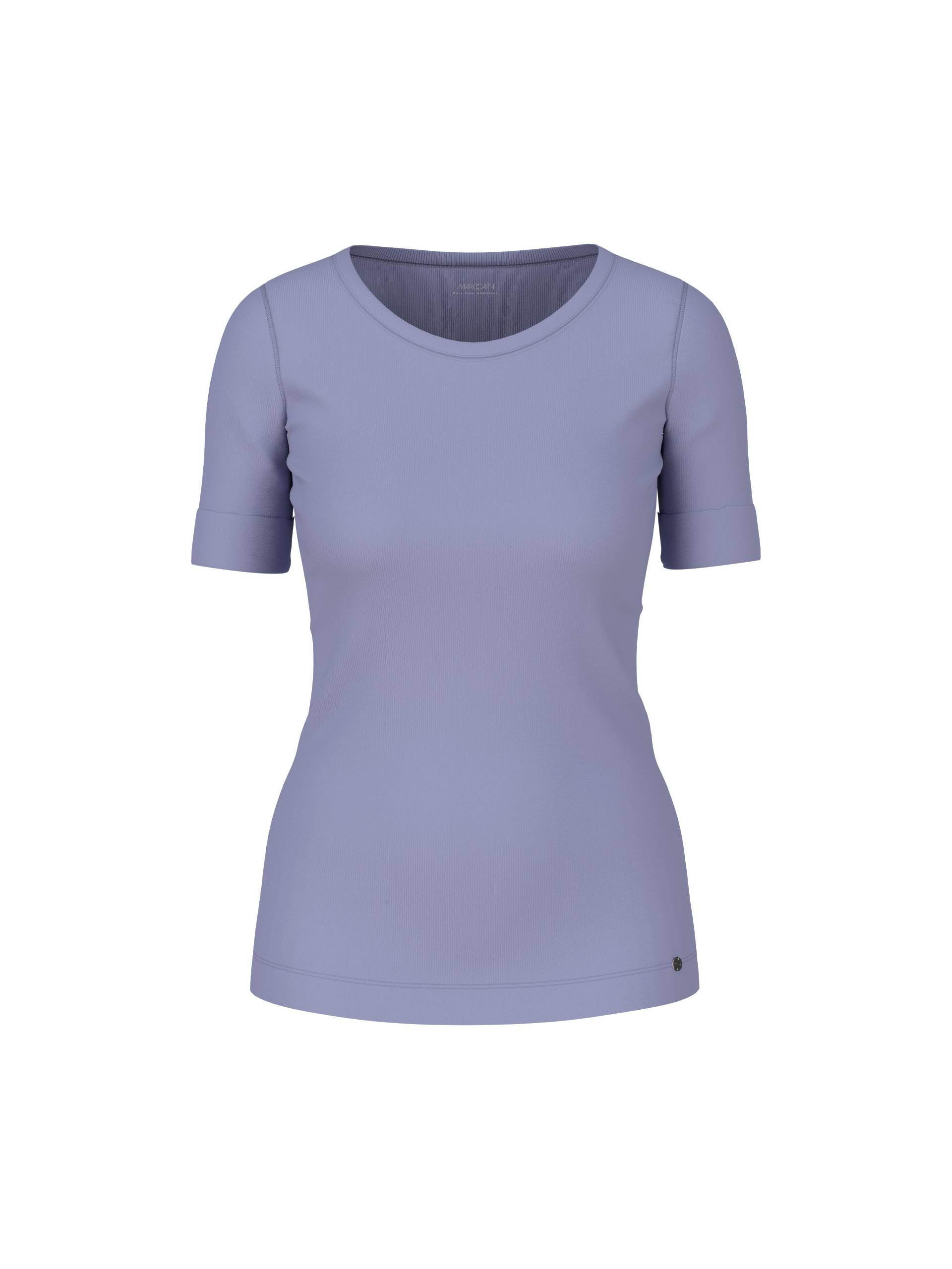 Marc Cain Additions - T-Shirt mit Turn-up-Ärmeln bluish violet - Gr. - 40 von Marc Cain Additions