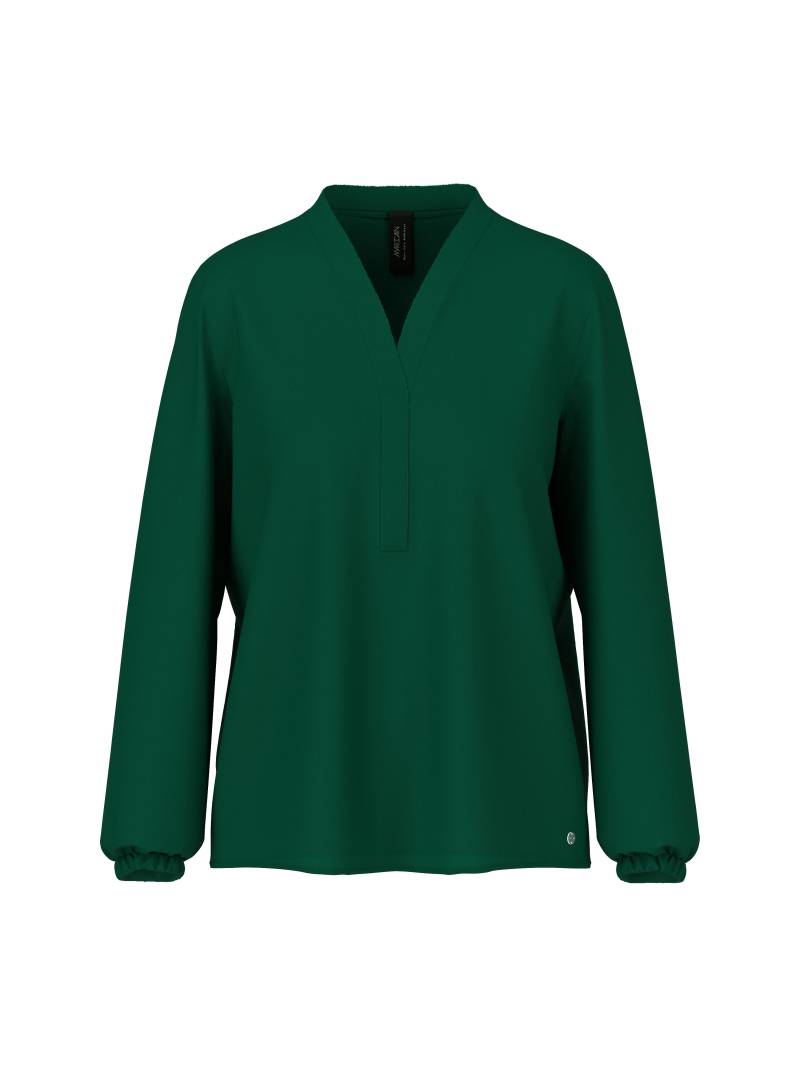 Marc Cain Additions - V-Neck-Bluse Rethink Together dark jade green - Gr. - 36 von Marc Cain Additions