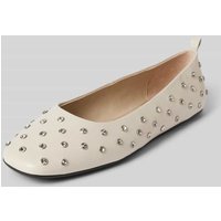 Marc Cain Bags & Shoes Ballerinas mit Strassteinbesatz in Beige, Größe 40 von Marc Cain Bags & Shoes