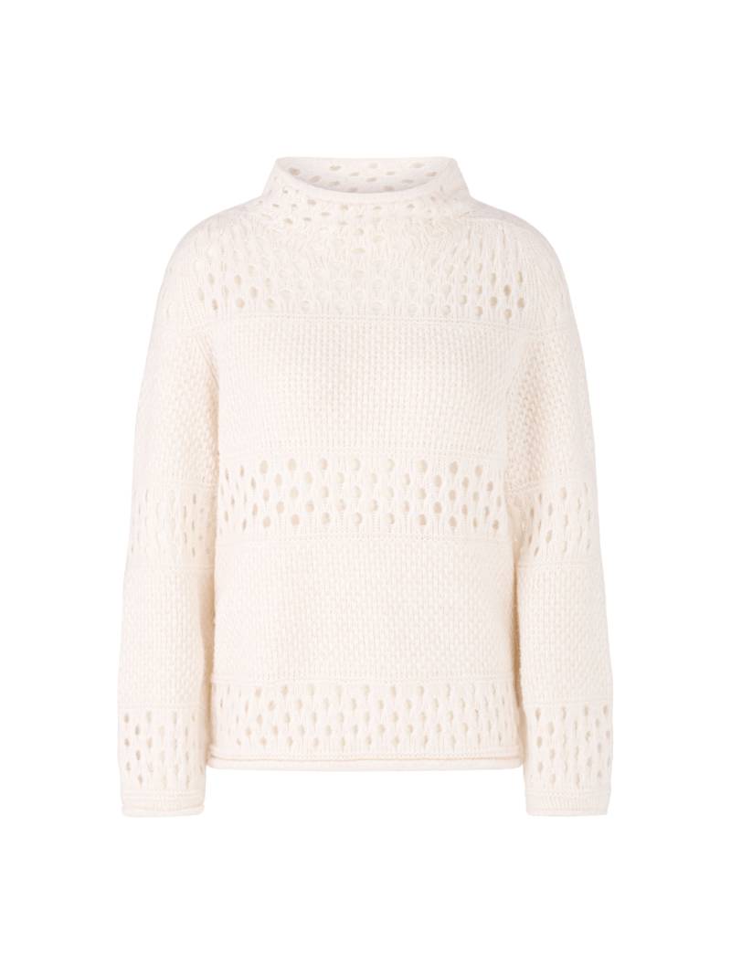 Marc Cain Collections - Alpakamix-Pullover Knitted in Germany off-white - Gr. - 40 von Marc Cain Collections