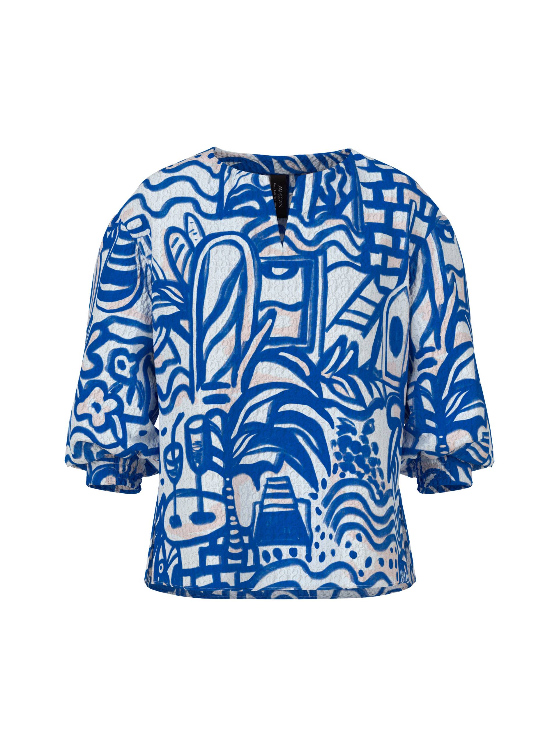 Marc Cain Collections - Bedruckte Schlupfbluse - Gr. - 46 von Marc Cain Collections