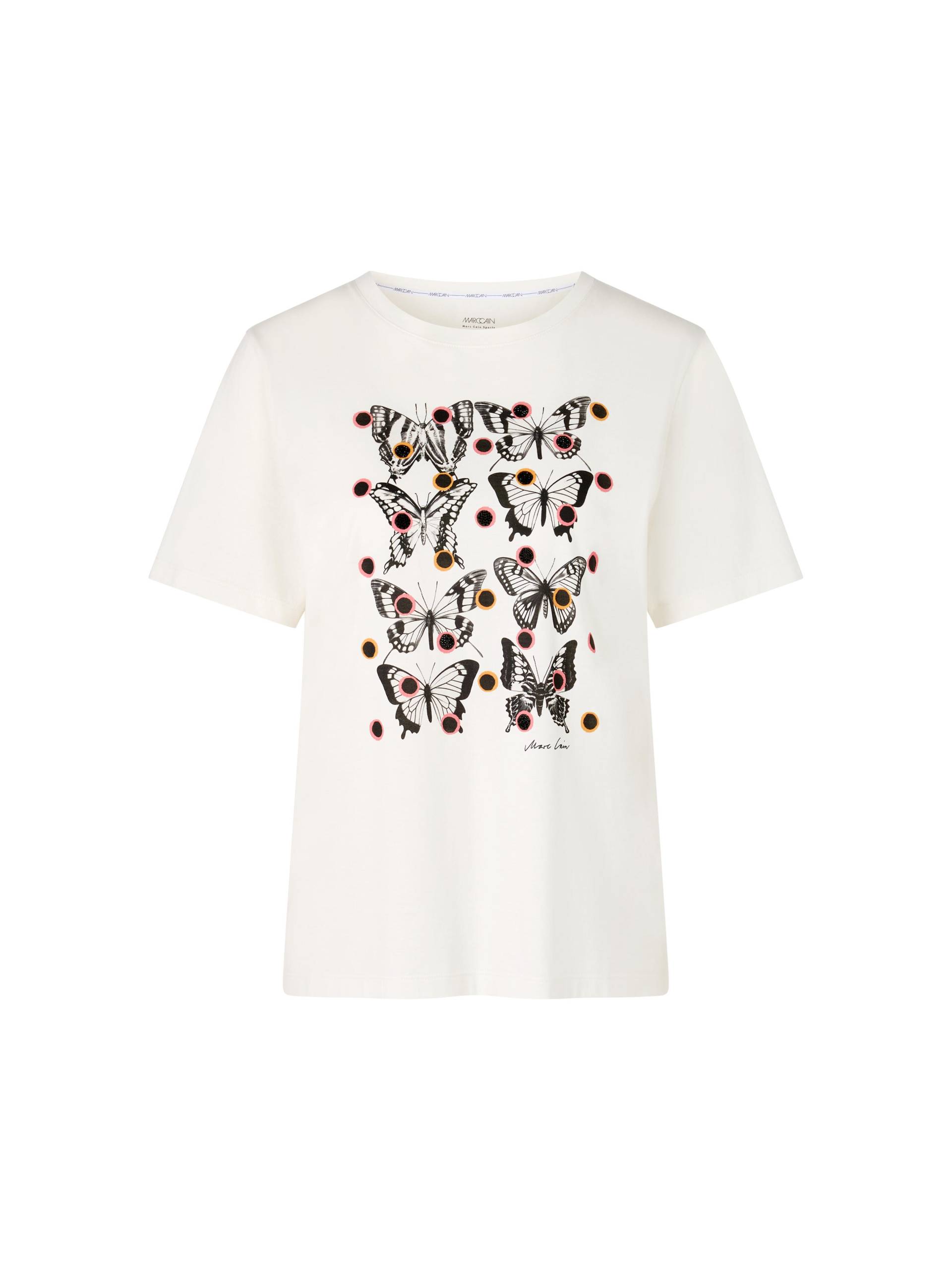 Marc Cain Collections - Bedrucktes T-Shirt Rethink Together off-white - Gr. - 42 von Marc Cain Collections