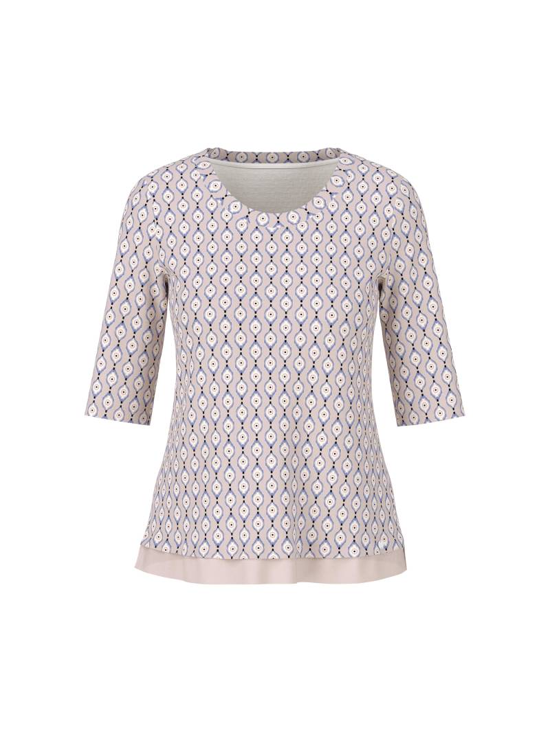 Marc Cain Collections - Bedrucktes T-Shirt light desert taupe - Gr. - 42 von Marc Cain Collections