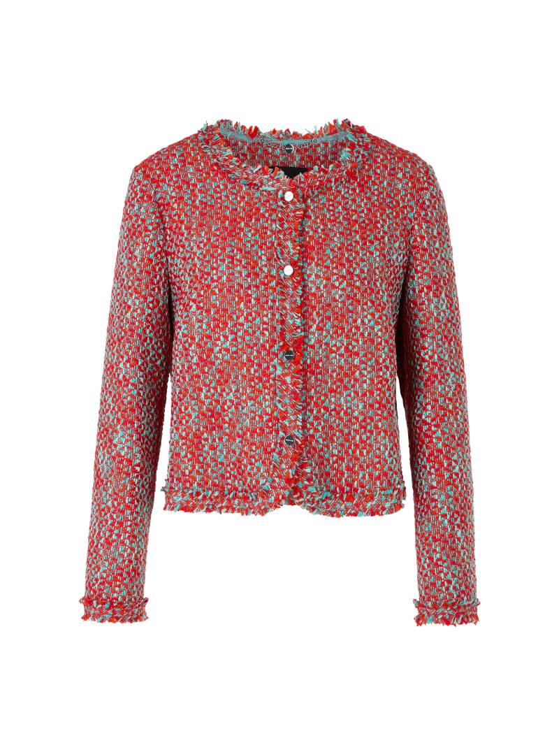 Marc Cain Collections - Bolero in Melé - aus 100 % Baumwolle flame red - Gr. - 36 von Marc Cain Collections