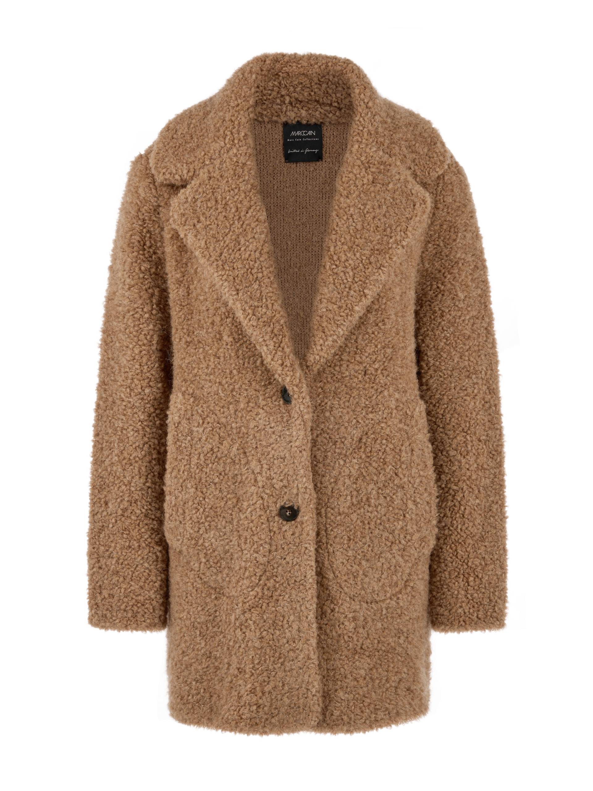 Marc Cain Collections - Bouclé-Kurzmantel Knitted in Germany warm sand - Gr. - 42 von Marc Cain Collections