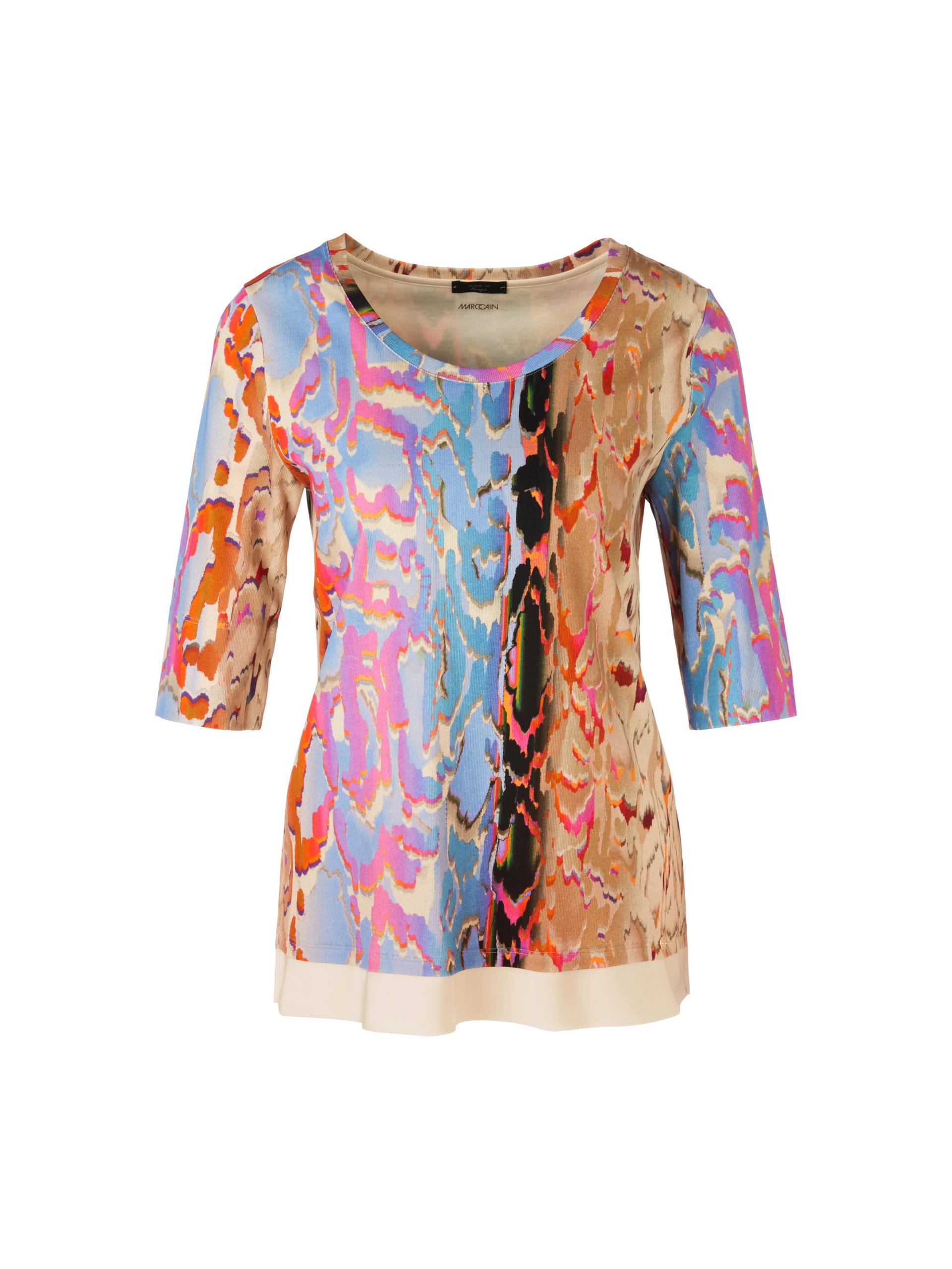 Marc Cain Collections - Bunt bedrucktes T-Shirt dark summer sky - Gr. - 38 von Marc Cain Collections