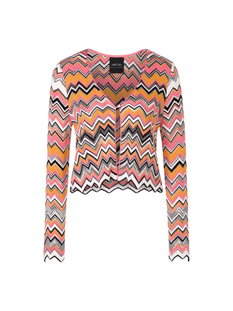 Marc Cain Collections - Cardigan mit Zacken Knitted in Germany bright candy pink - Gr. - 38 von Marc Cain Collections