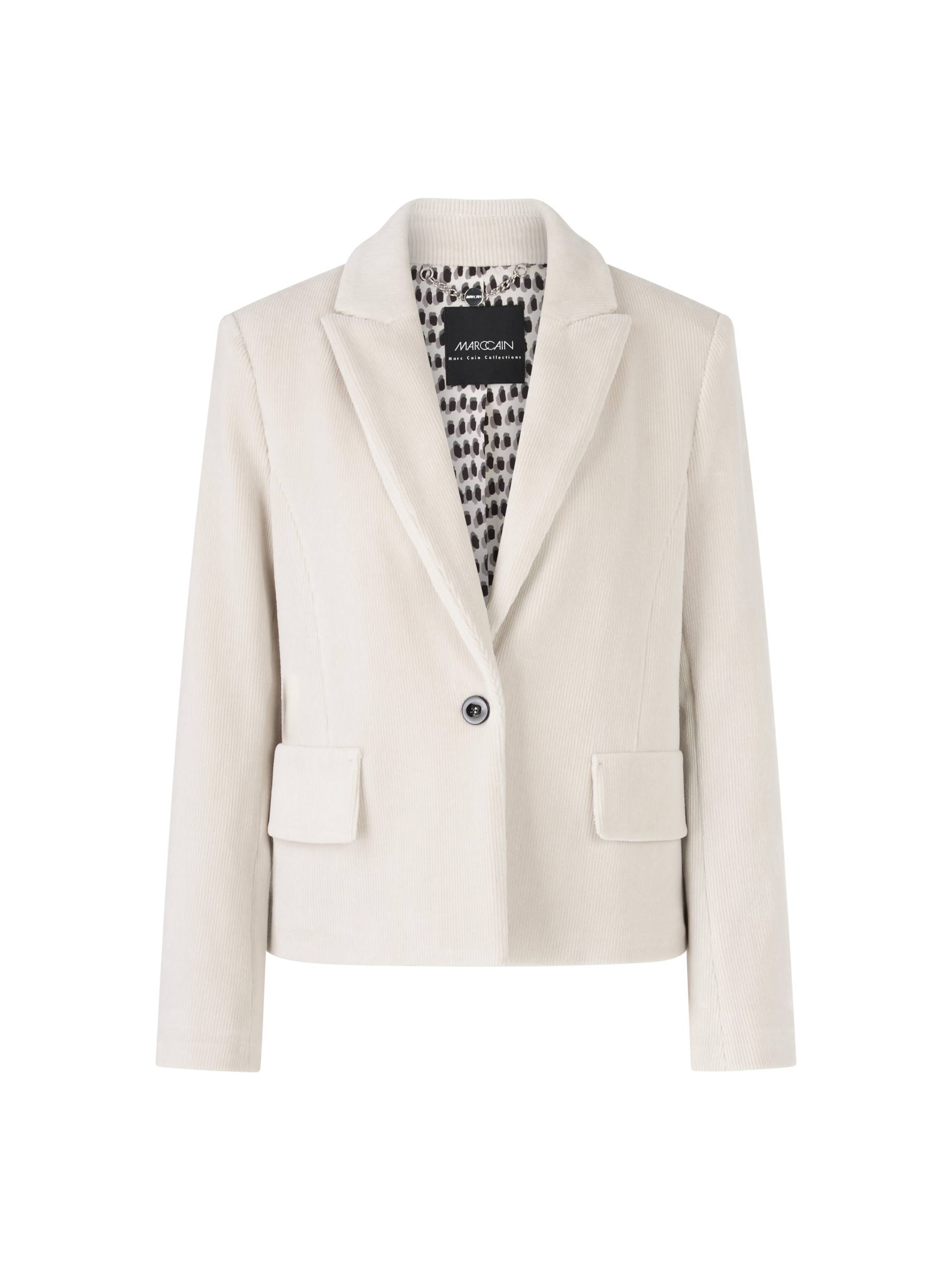 Marc Cain Collections - Cordblazer aus Baumwollmix smoke - Gr. - 38 von Marc Cain Collections