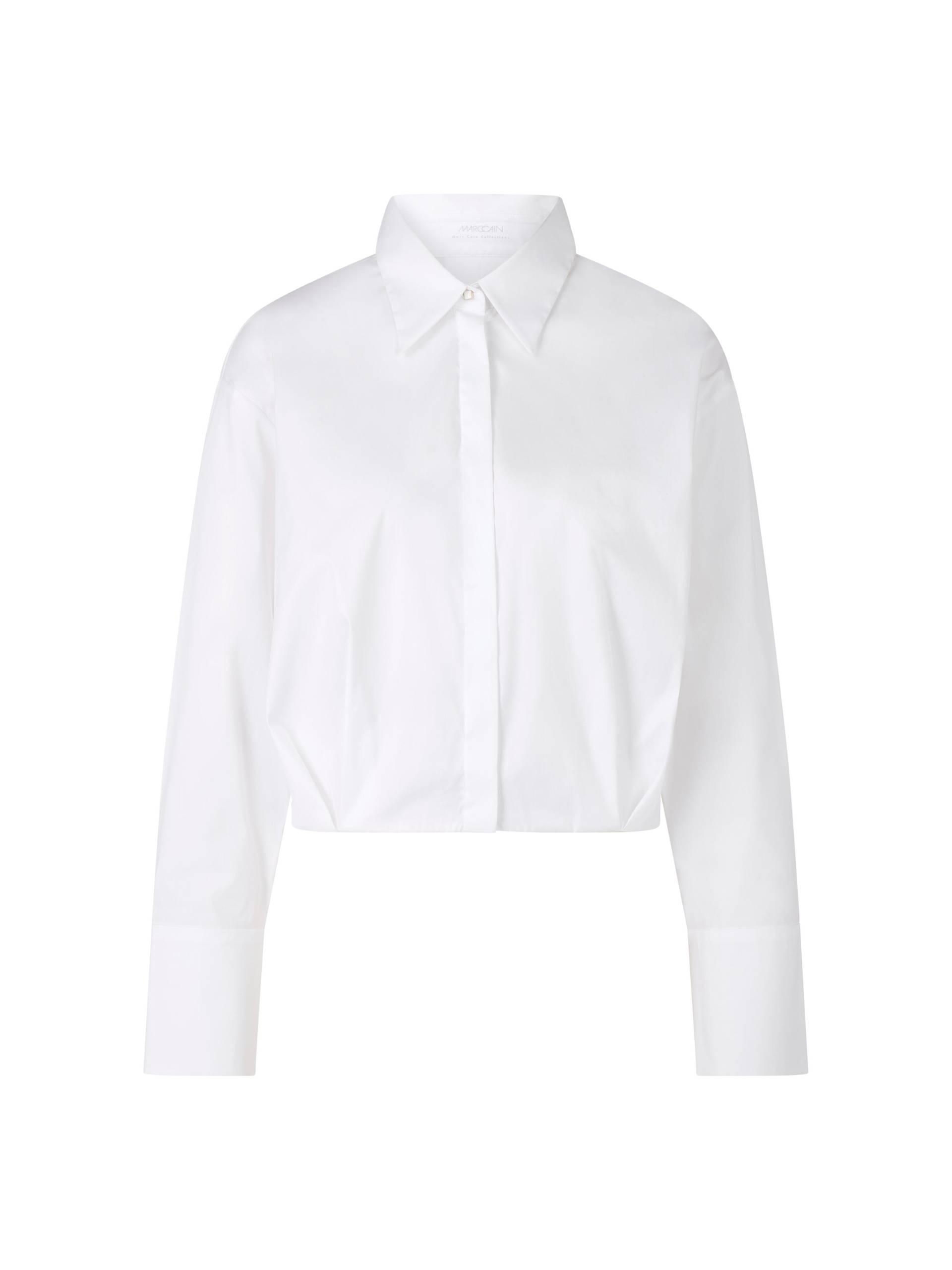 Marc Cain Collections - Cropped Bluse mit Baumwolle white - Gr. - 36 von Marc Cain Collections