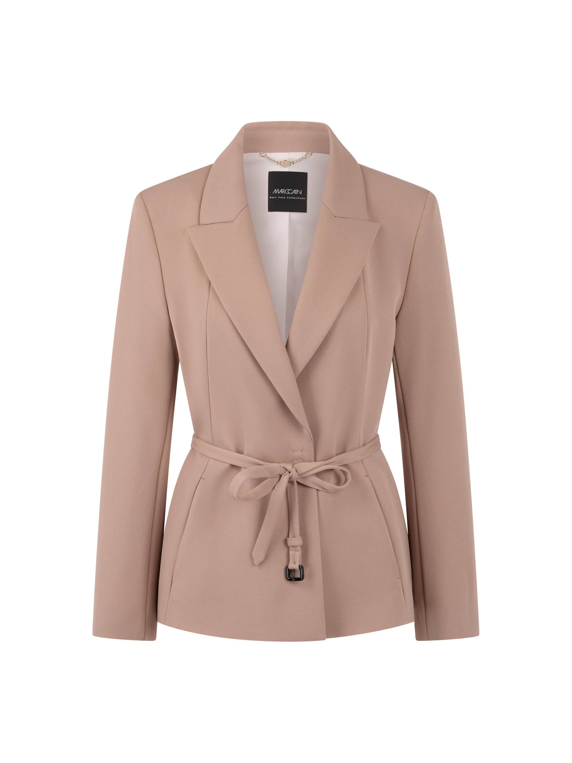 Marc Cain Collections - Eleganter Blazer mit Taillengürtel warm taupe new - Gr. - 40 von Marc Cain Collections