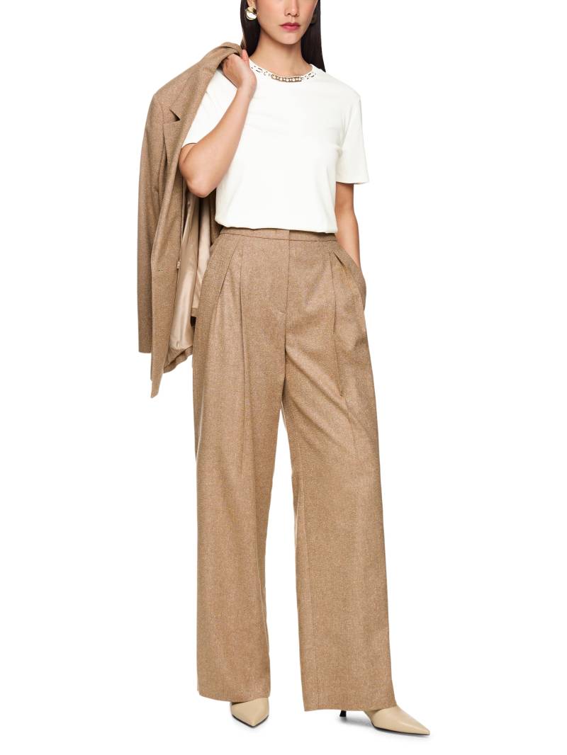 Marc Cain Collections - Elegantes T-Shirt mit Stickerei off-white - Gr. - 38 von Marc Cain Collections