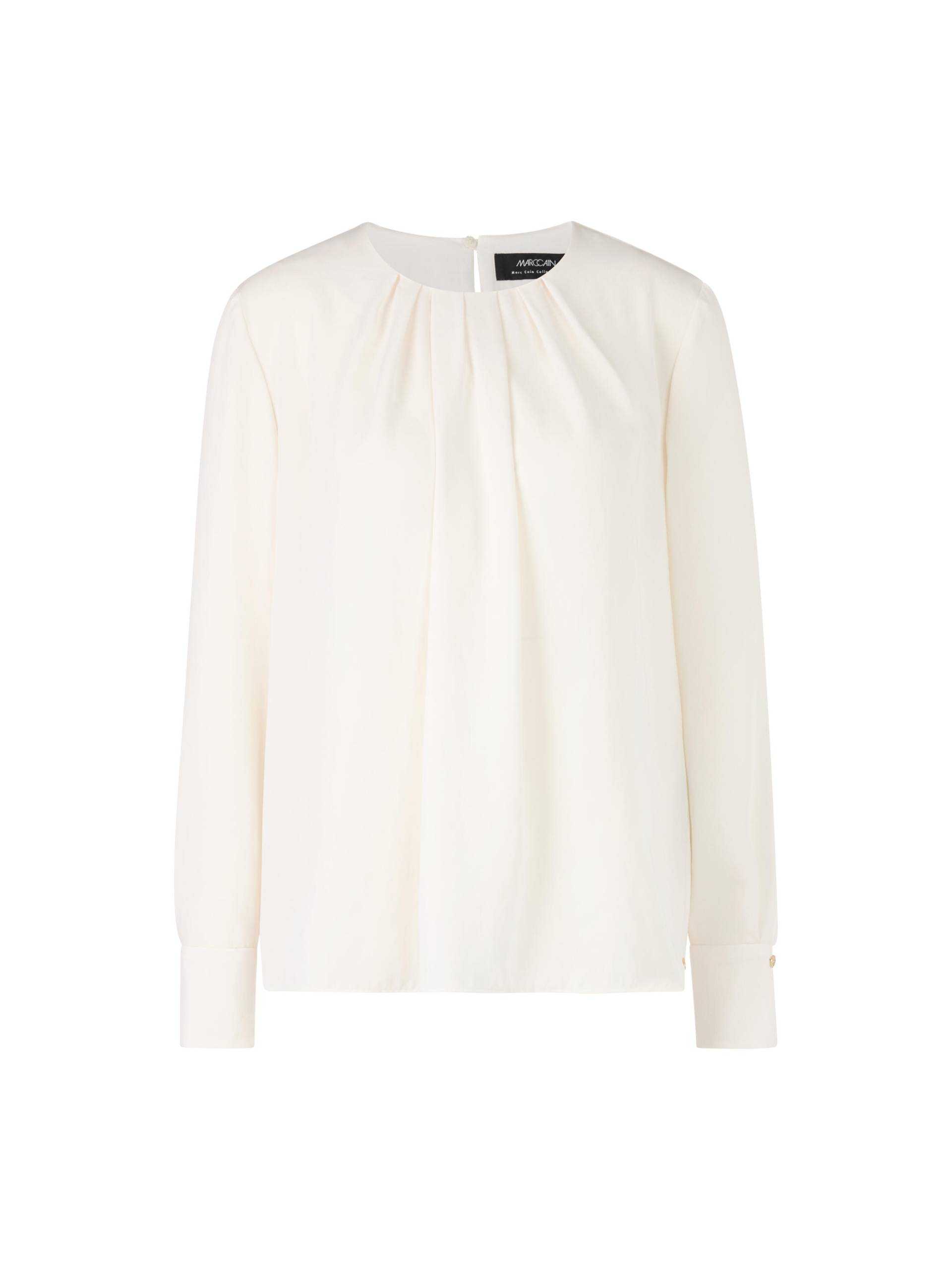Marc Cain Collections - Feminine „Rethink Together Bluse off-white - Gr. - 44 von Marc Cain Collections