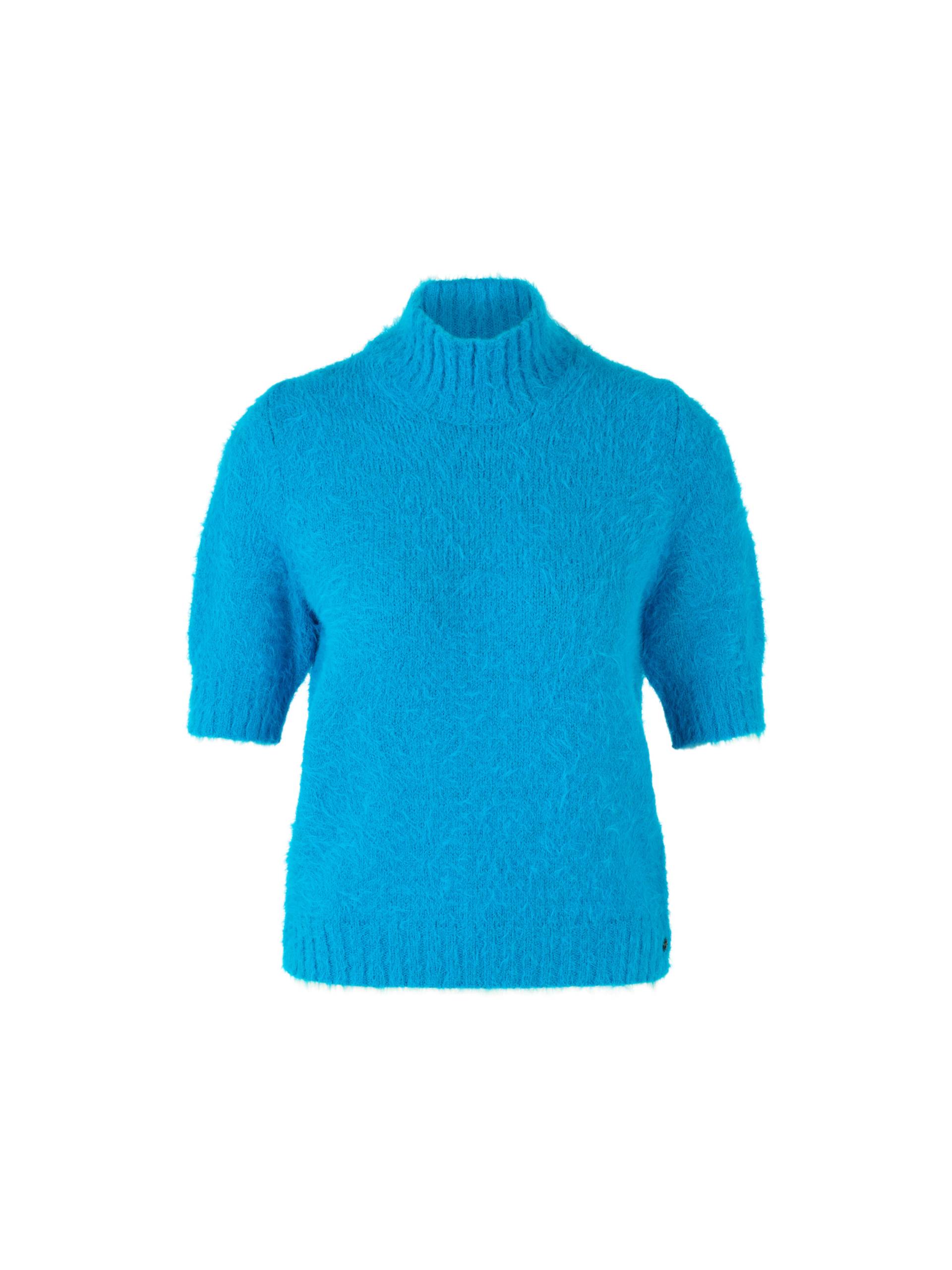 Marc Cain Collections - Flauschiger Pullover Rethink Together bright sea - Gr. - 42 von Marc Cain Collections