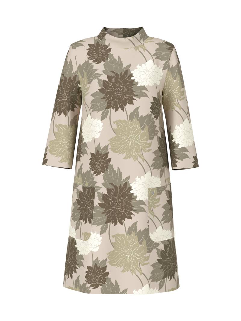 Marc Cain Collections - Florales Kleid aus Scubajersey deep pearl - Gr. - 36 von Marc Cain Collections