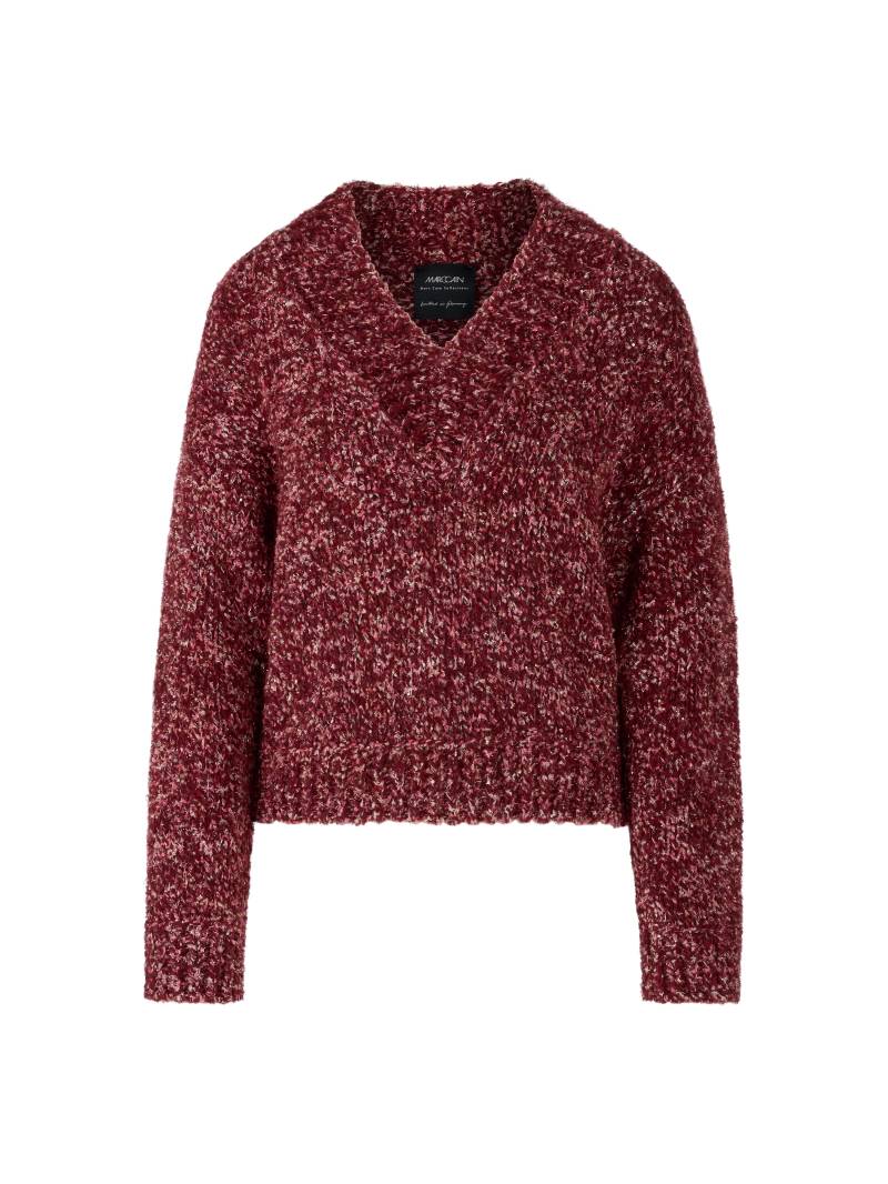 Marc Cain Collections - Glitzer Pullover Knitted in Germany bright maroon - Gr. - 44 von Marc Cain Collections