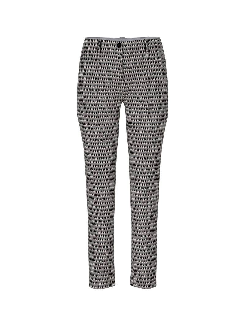 Marc Cain Collections - Hose SYDNEY mit Sprinkles-Print soft charcoal - Gr. - 36 von Marc Cain Collections